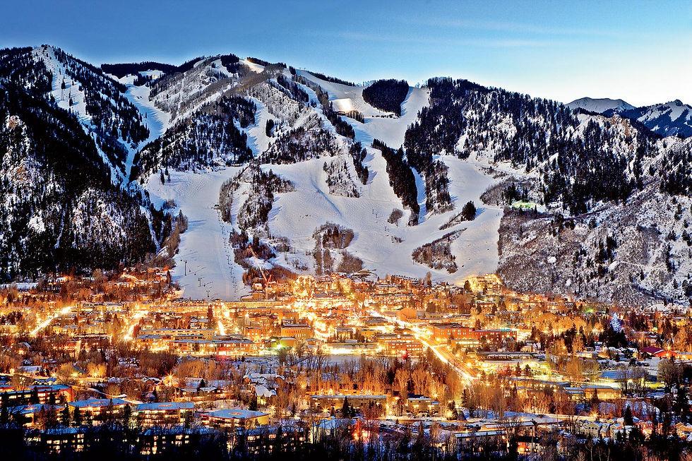 Private jet charter to Aspen for luxury ski vacations with exclusive air charter services