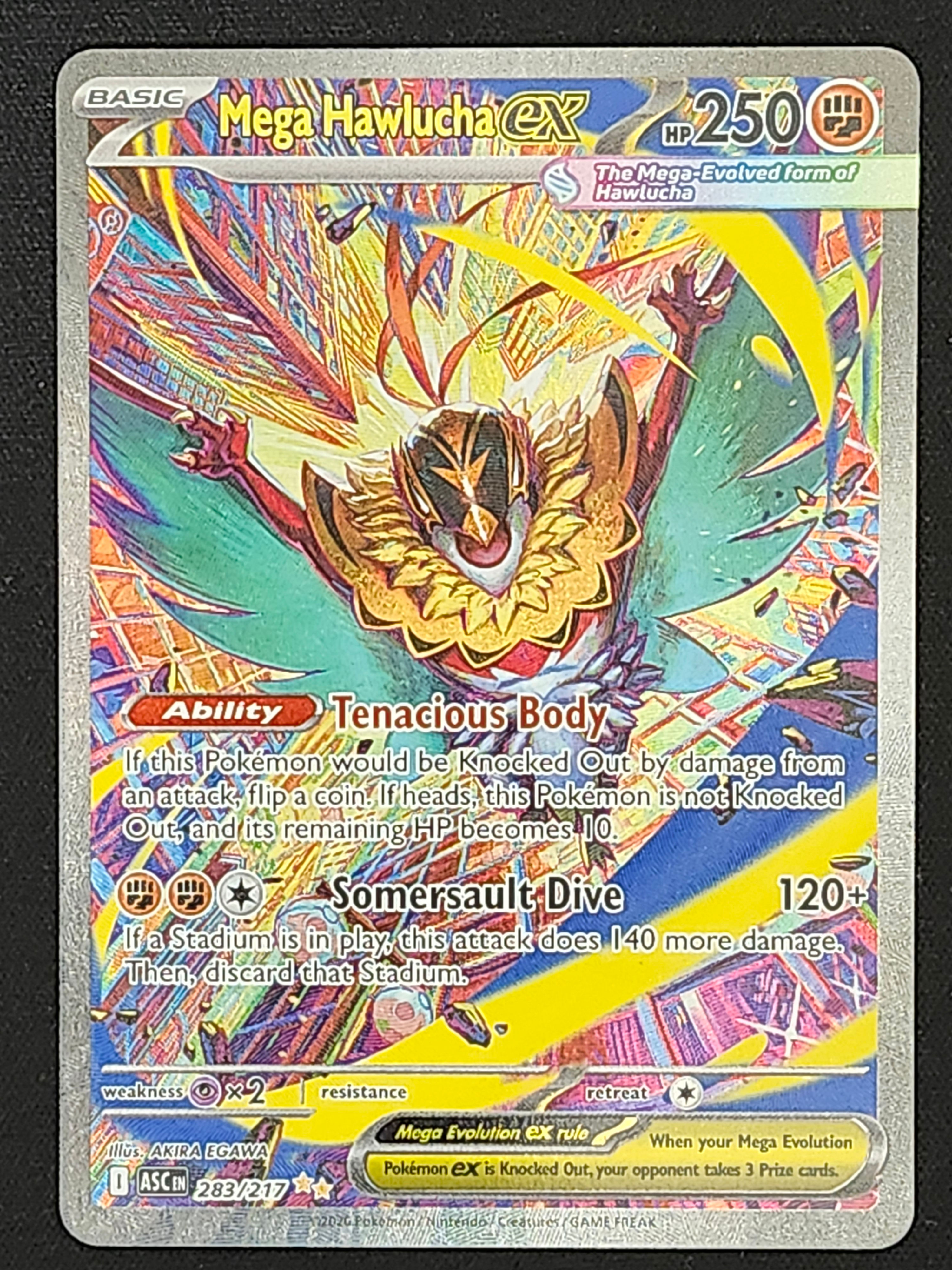 Pokemon Mega Hawlucha ex 283/217 Ascended Heroes ASC