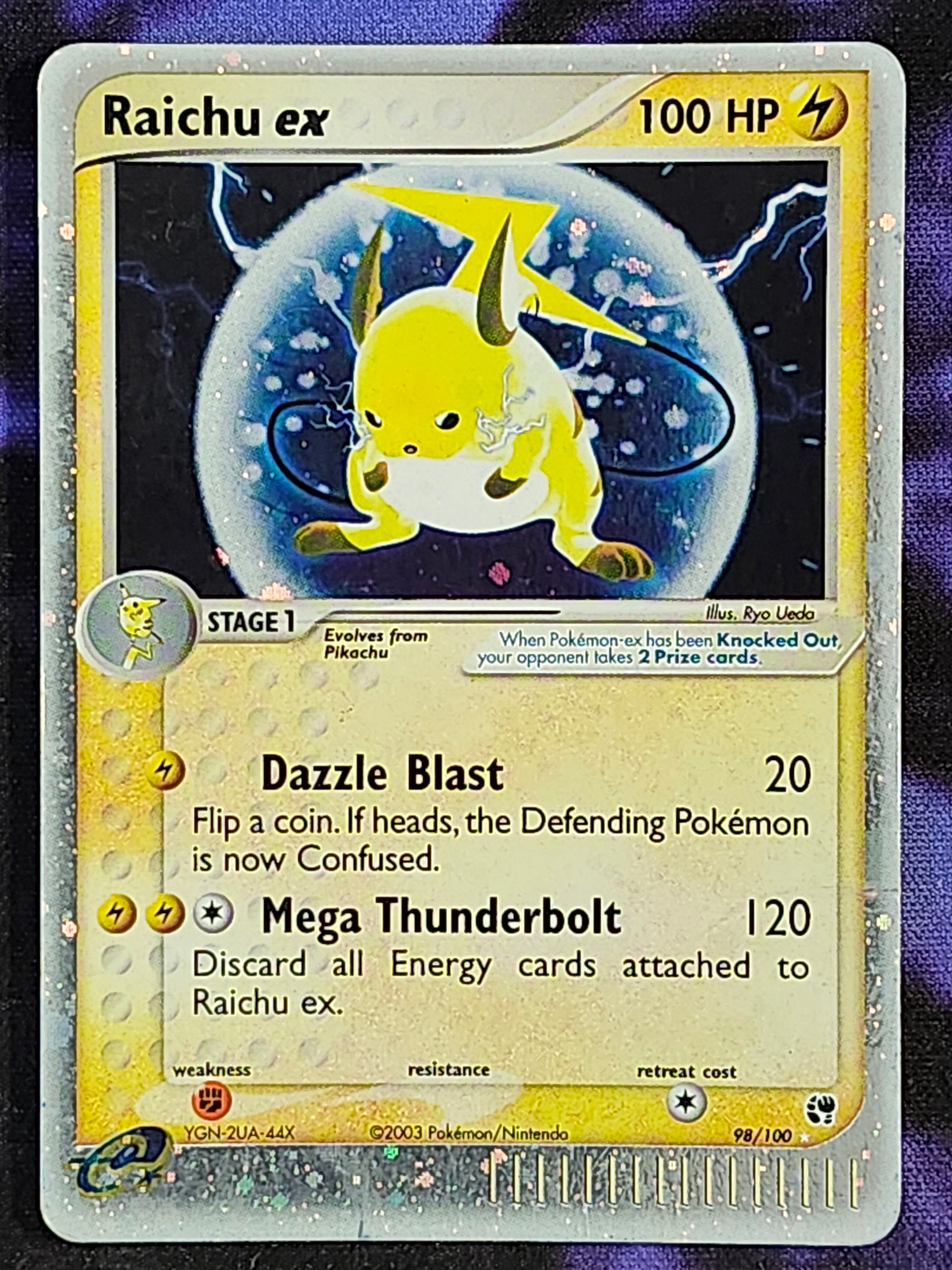 Pokemon Raichu EX 98/100 (HP) Sandstorm SS