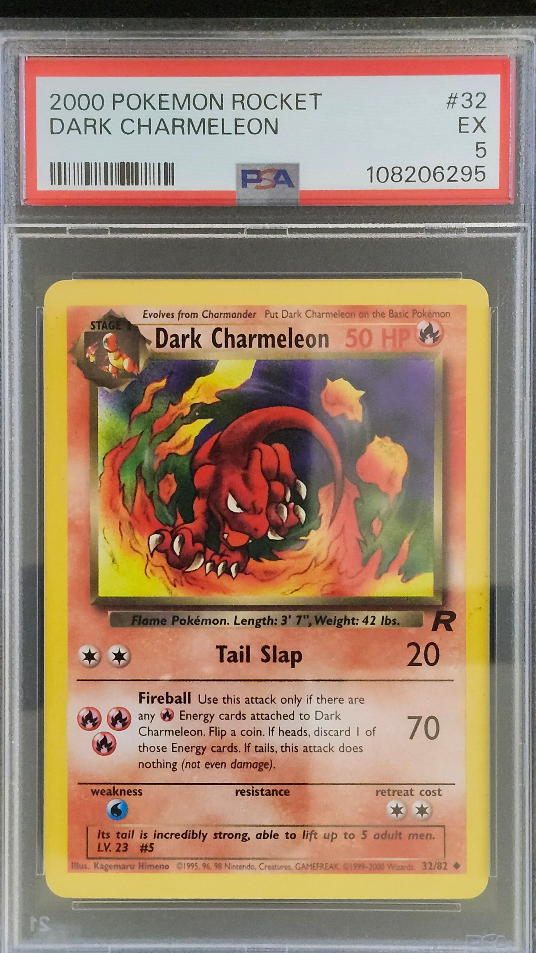 Pokemon PSA 5 Dark Charmeleon 32 Team Rocket