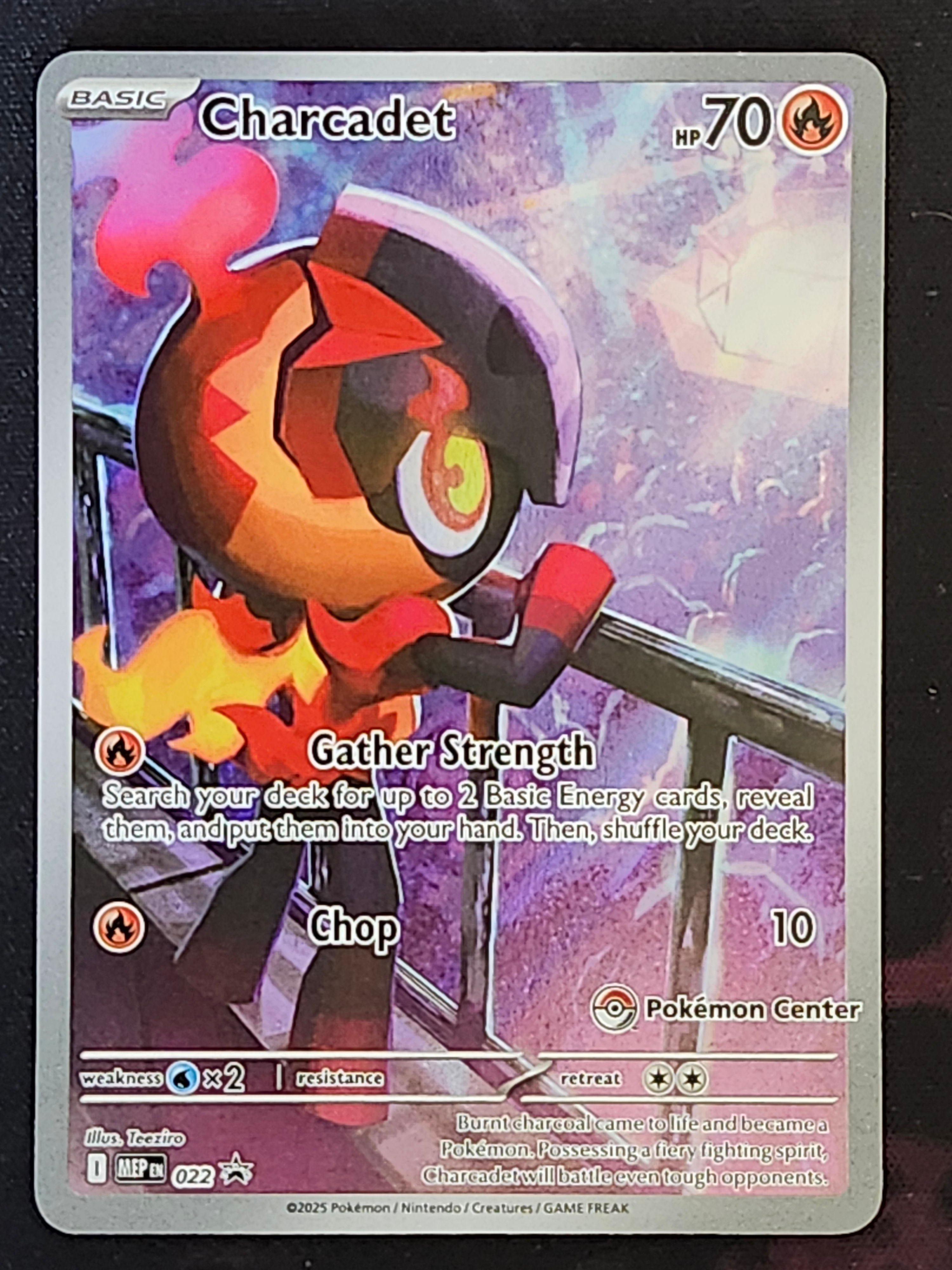 Pokemon Charcadet 022 Black Star Promo POKEMON CENTER MEP