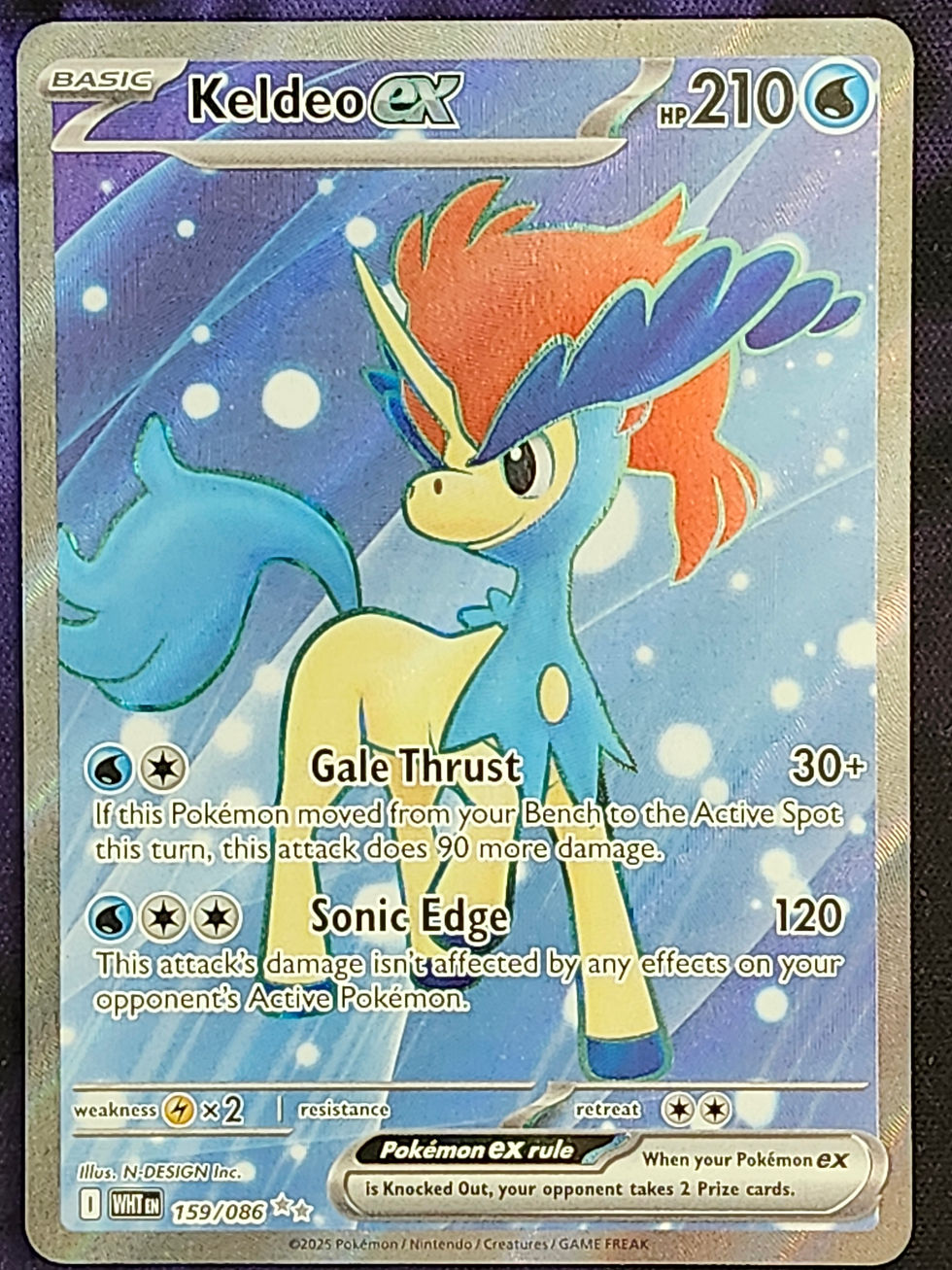 Pokemon Keldeo ex 159/086 White Flare WHTen