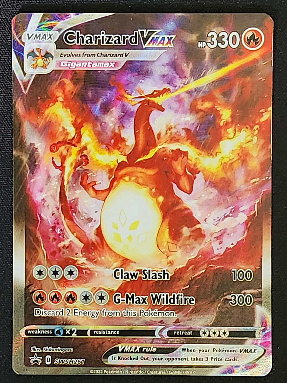 Thumbnail: Pokemon Charizard VMAX SWSH261 Black Star Promo SWSH