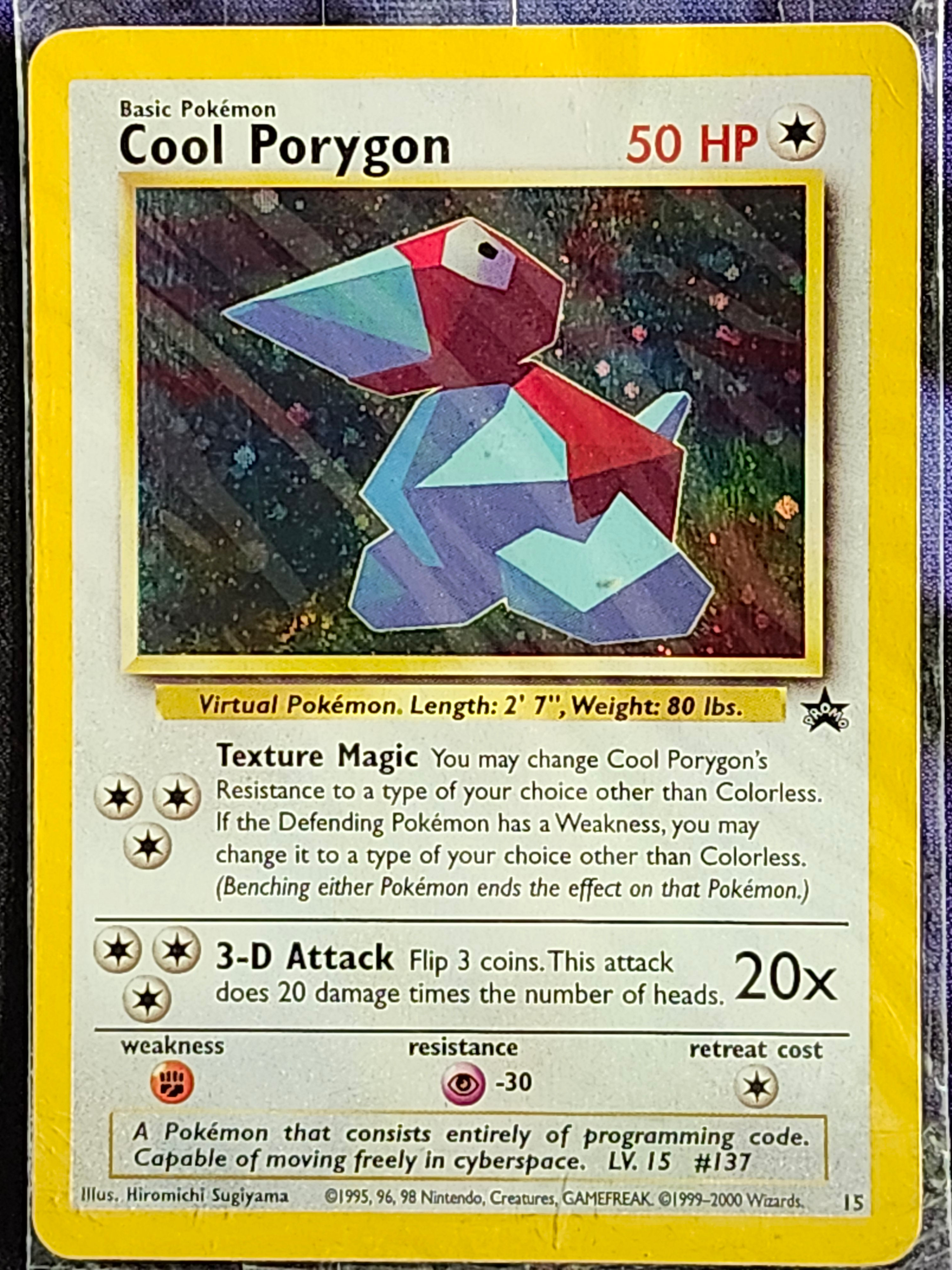 Pokemon Cool Porygon 15 SEALED Black Star Promo