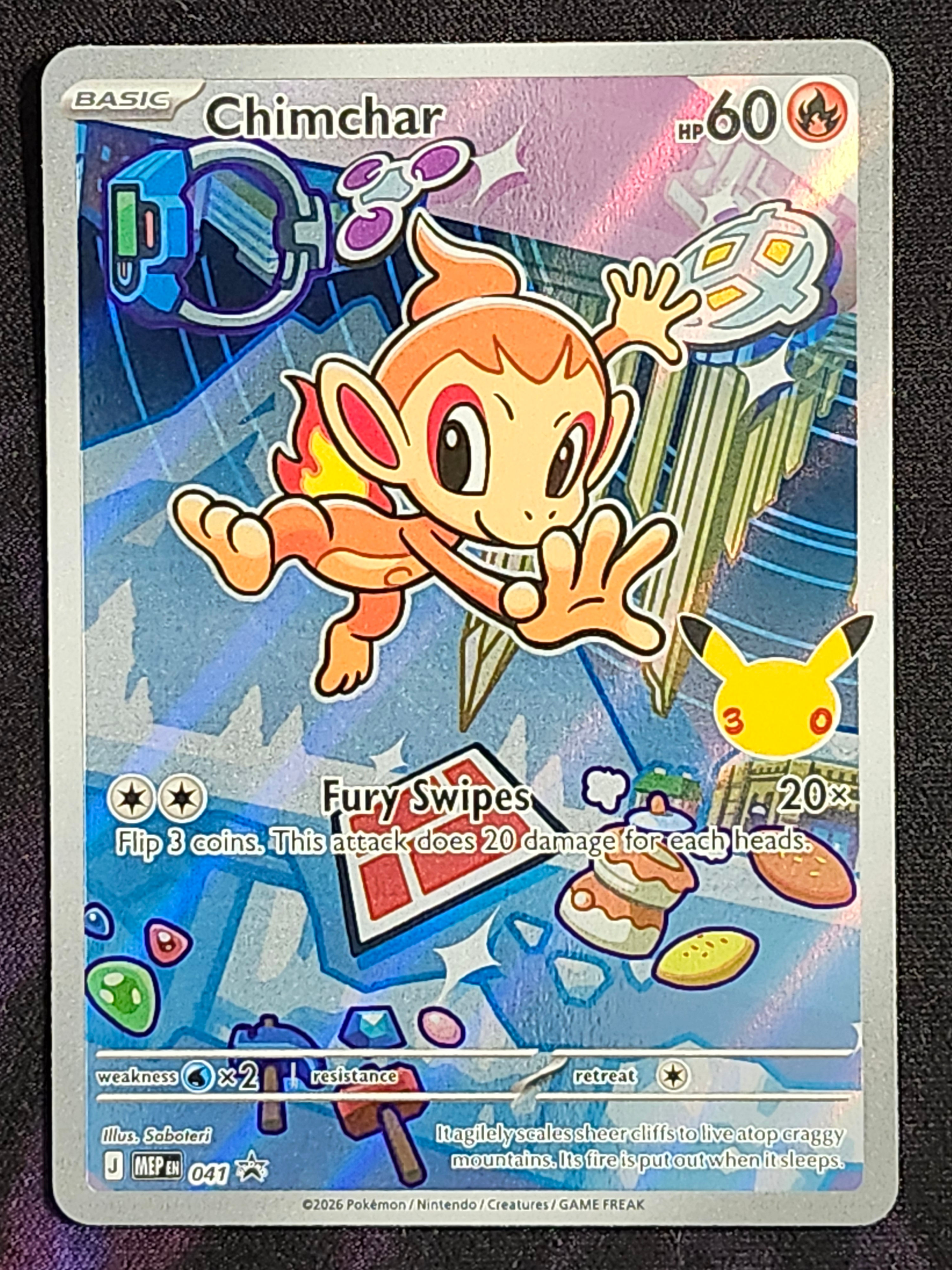 Pokemon Chimchar 041 Black Star Promo BSP