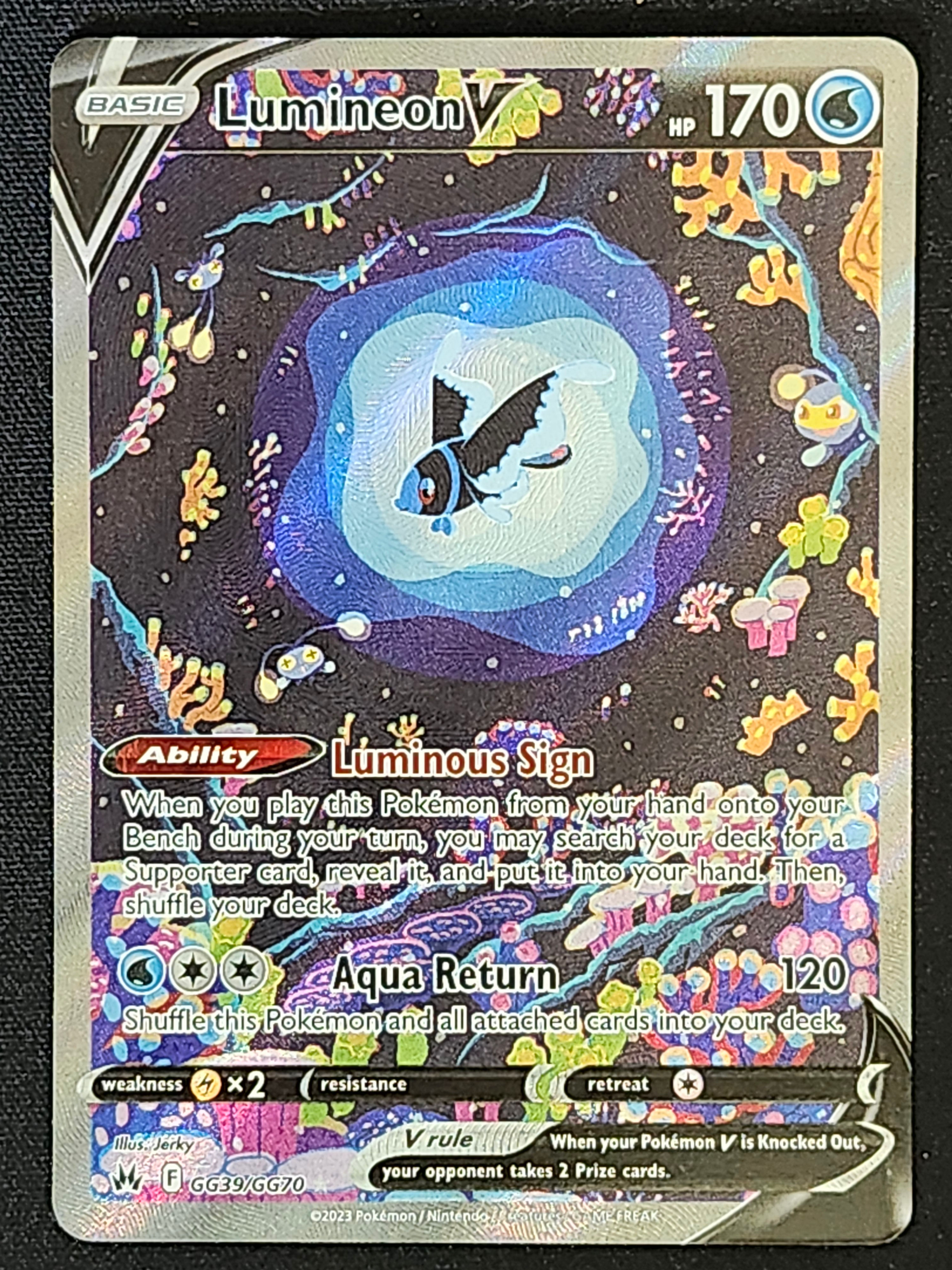 Pokemon Lumineon V GG39/GG70 Crown Zenith CRZ