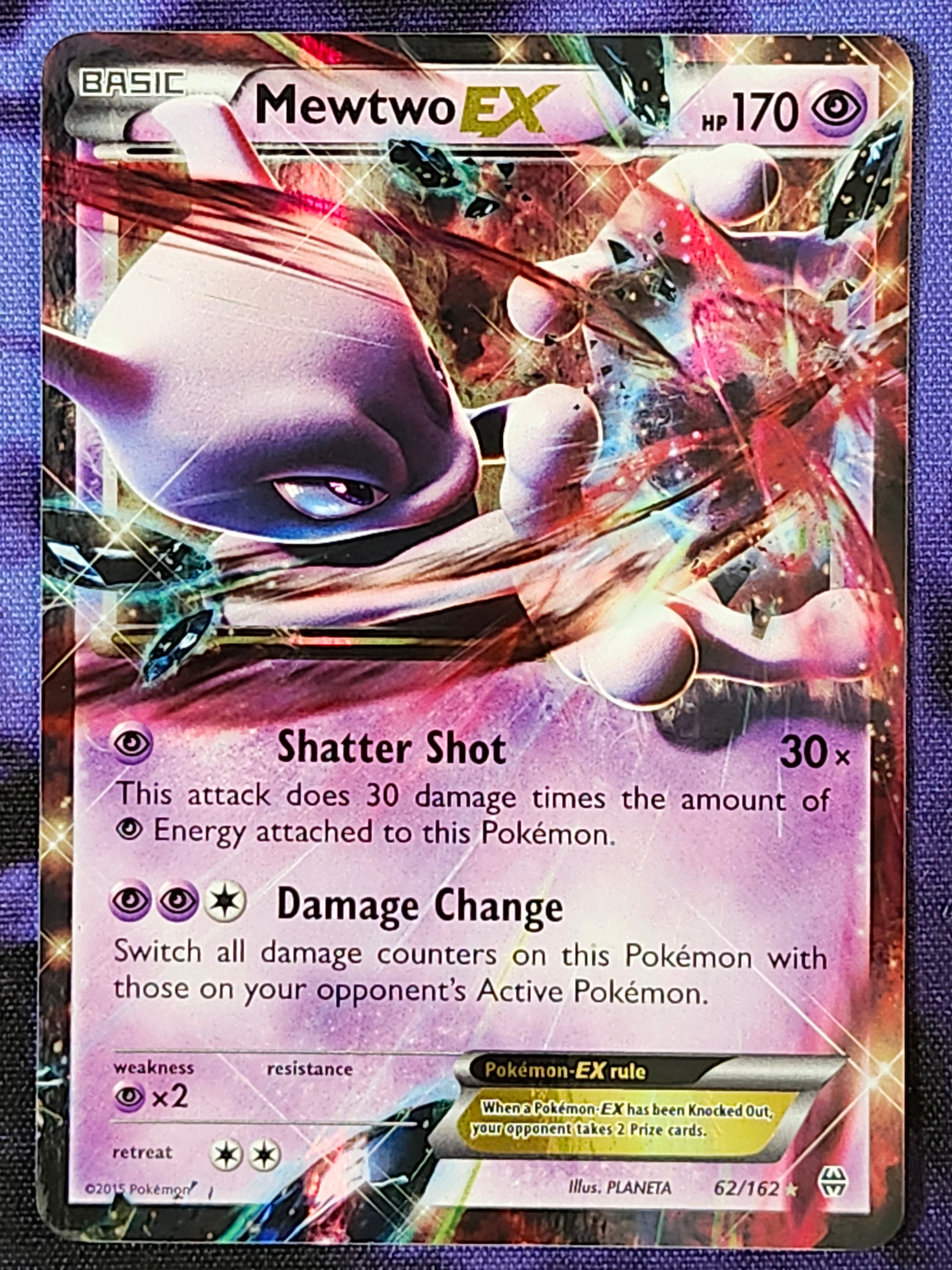 Pokemon Mewtwo EX 62/162 (LP) BREAKthrough BKT