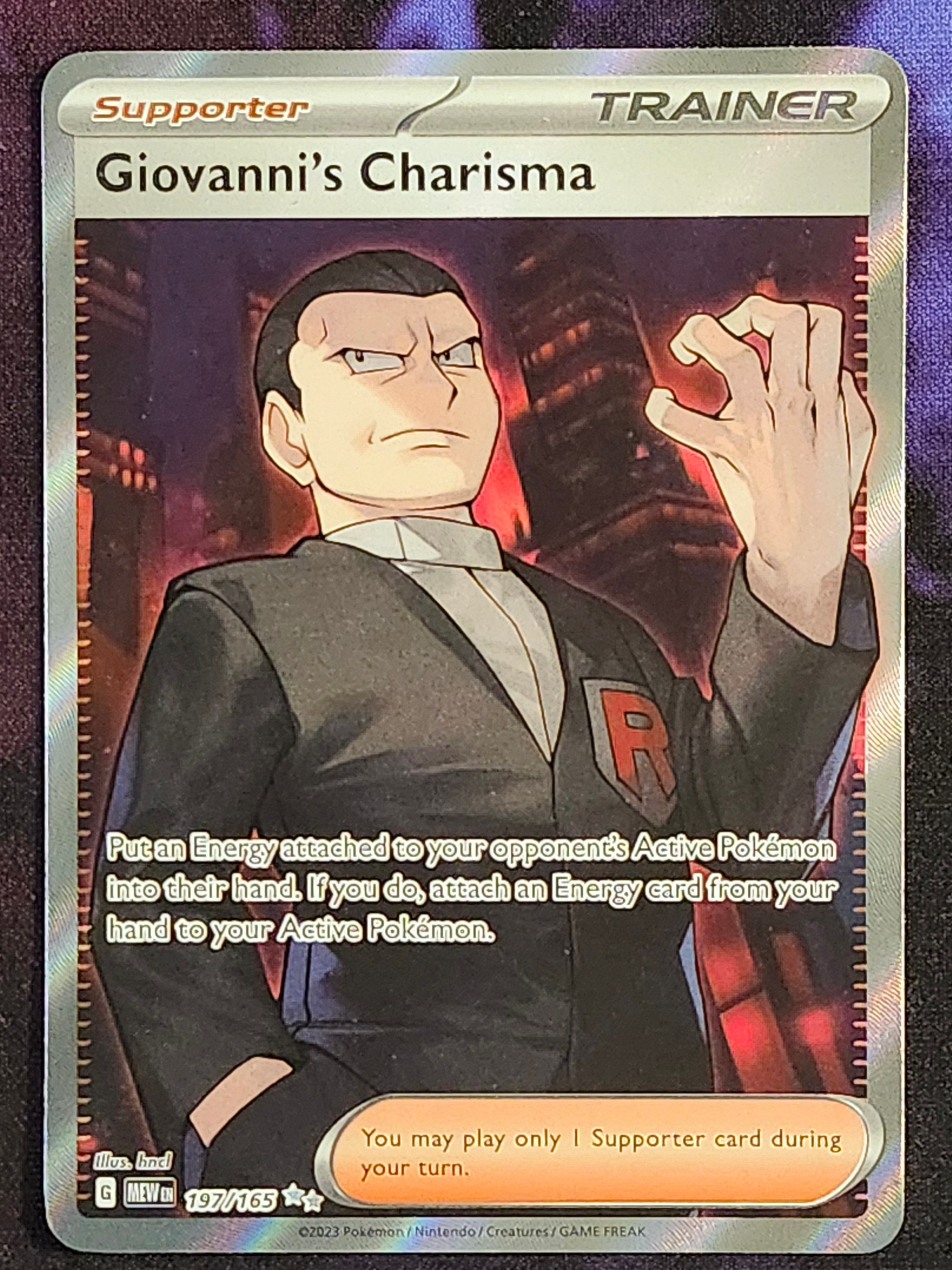 Pokemon 151 Giovanni's Charisma 197/165 MEW