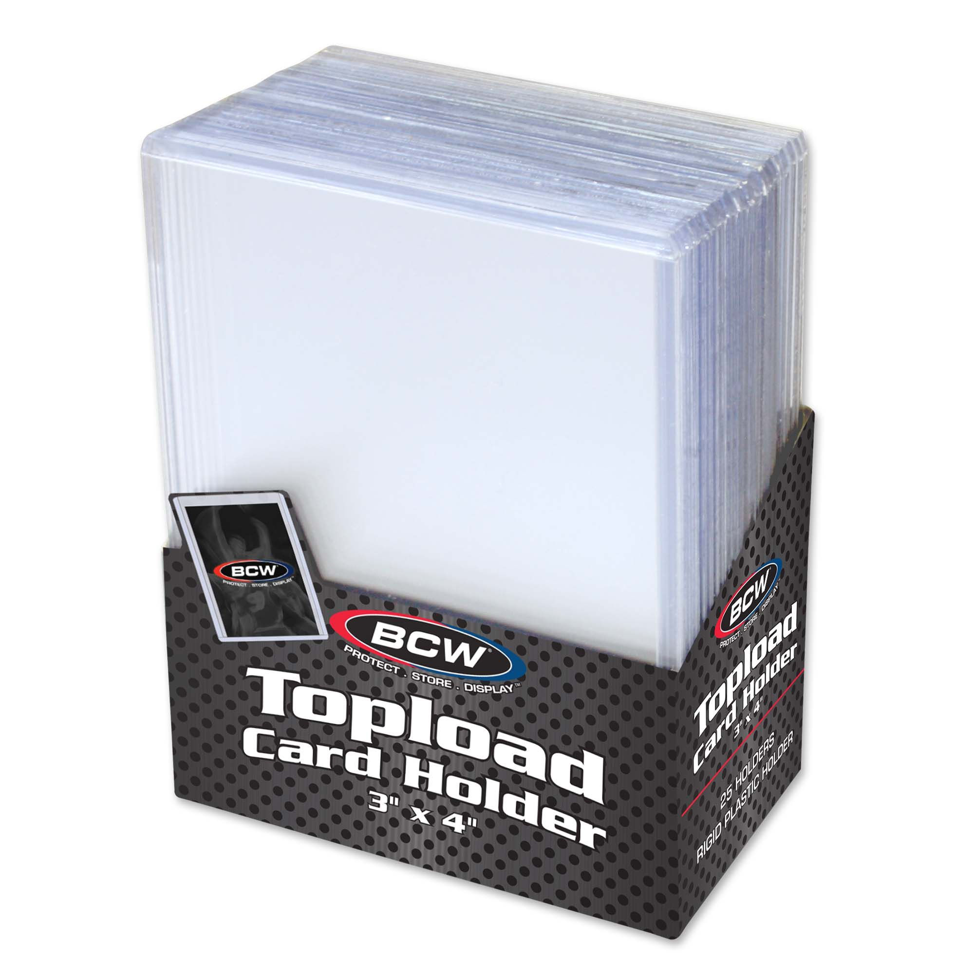 3x4 Top Loader Card Holder - Standard 25ct.