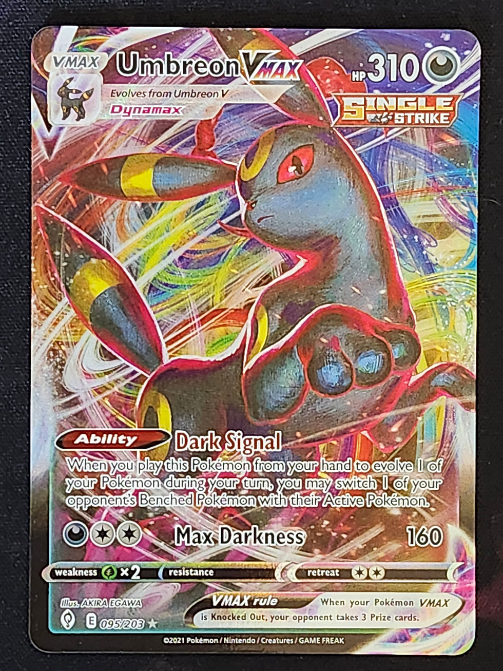 Thumbnail: Pokemon Umbreon VMAX 095/203 Evolving Skies EVS