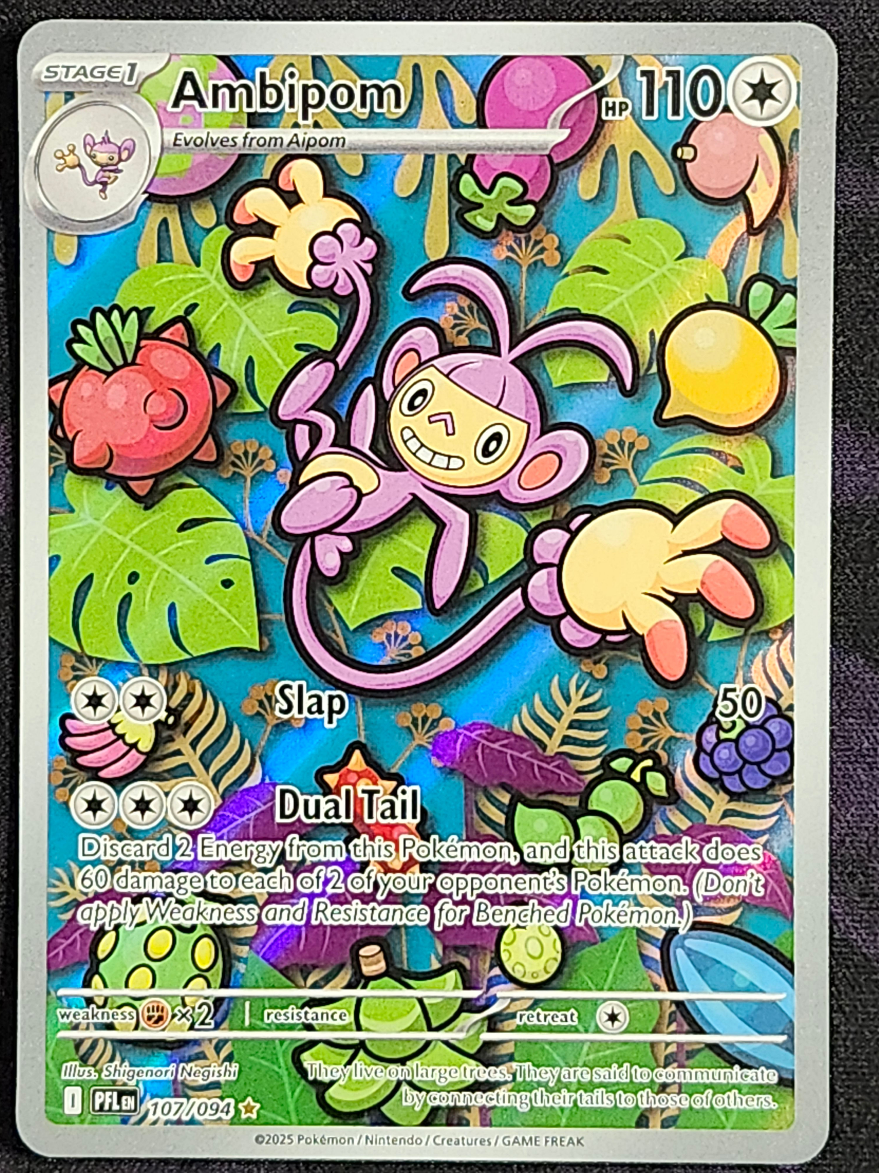 Pokemon Ambipom 107/094 Phantasmal Flames PFL