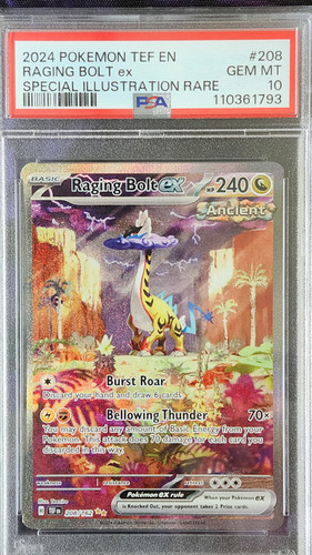Pokemon PSA 10 Raging Bolt ex 208 Temporal Forces | Findlay Flips