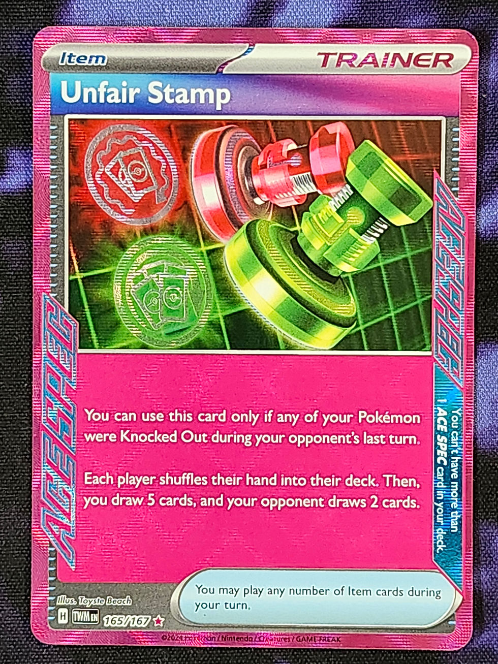 Thumbnail: Pokemon Unfair Stamp 165/167 Twilight Masuerade TWM