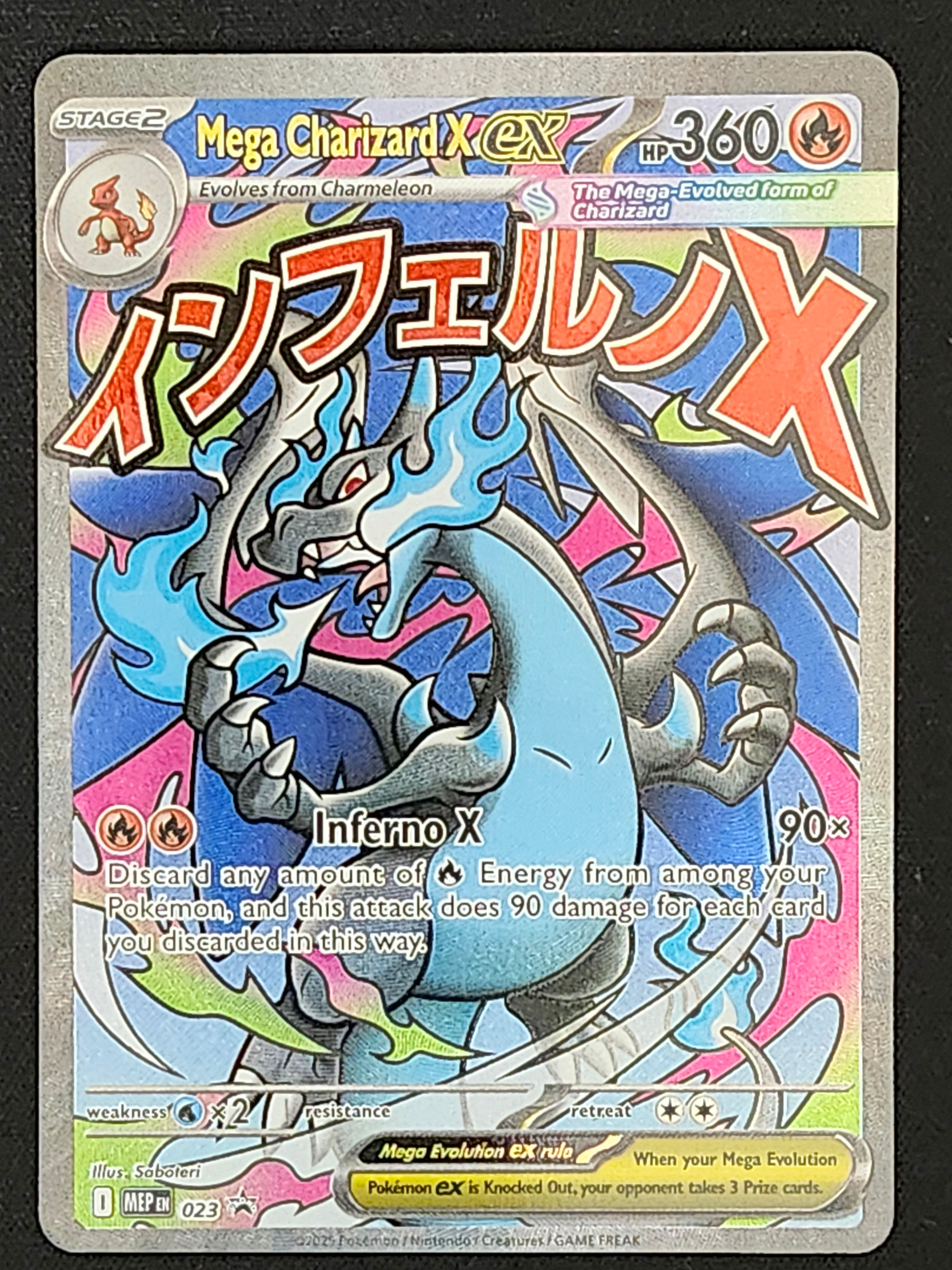 Pokemon Mega Charizard X ex 023 Black Star Promo MEP