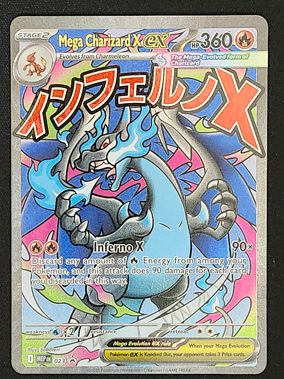 Thumbnail: Pokemon Mega Charizard X ex 023 Black Star Promo MEP