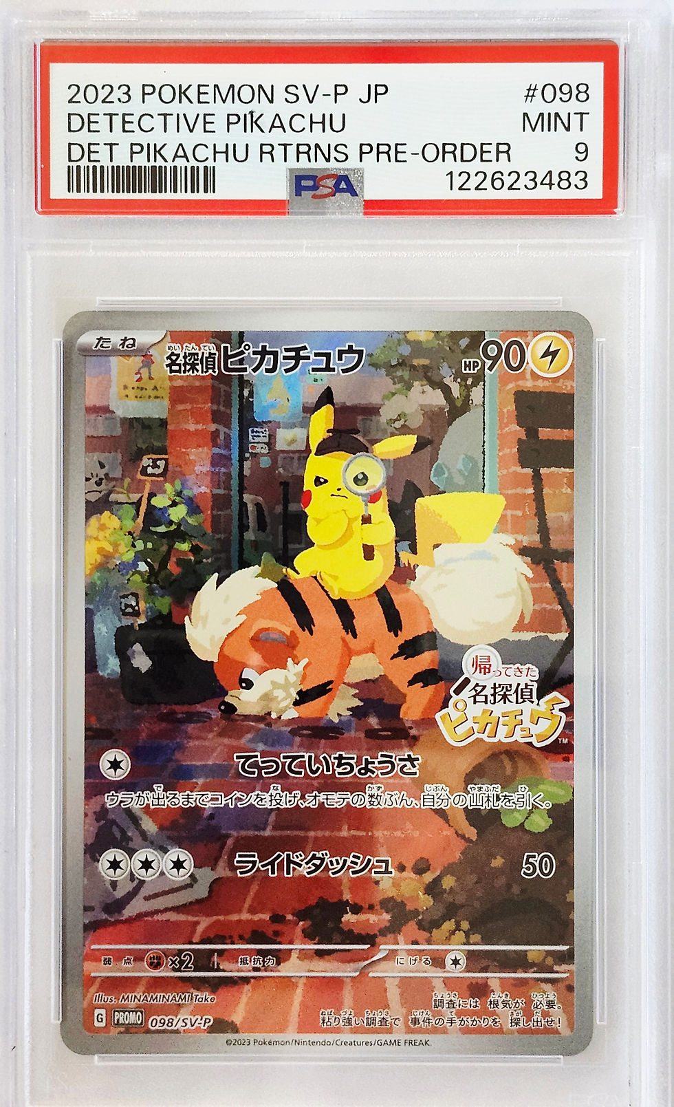 Pokemon PSA 9 Detective Pikachu Returns 098 Pre-Order Promo Japanese