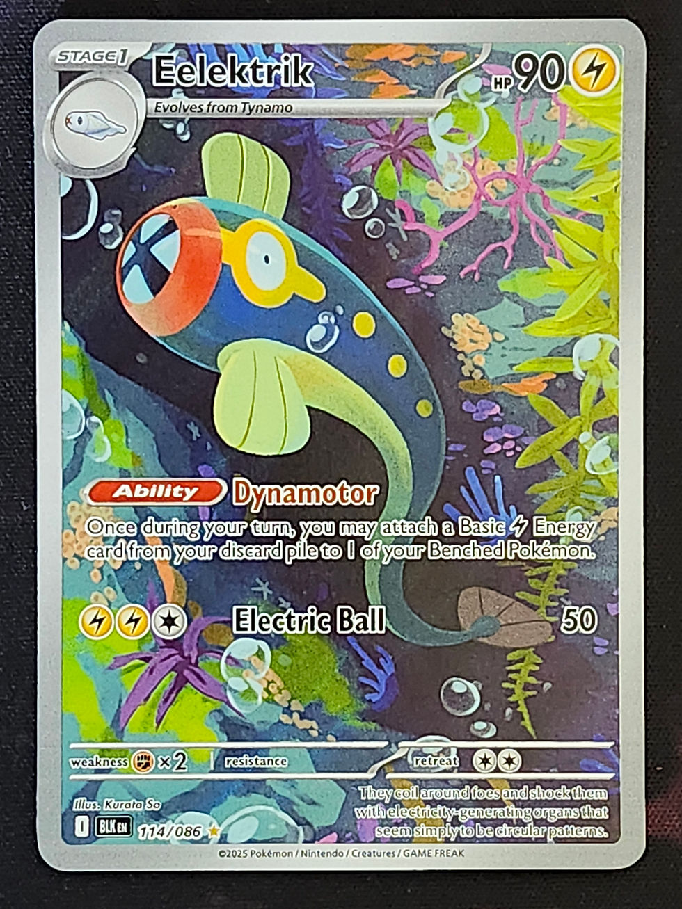 Thumbnail: Pokemon Eelektrik 114/086 Black Bolt BLK