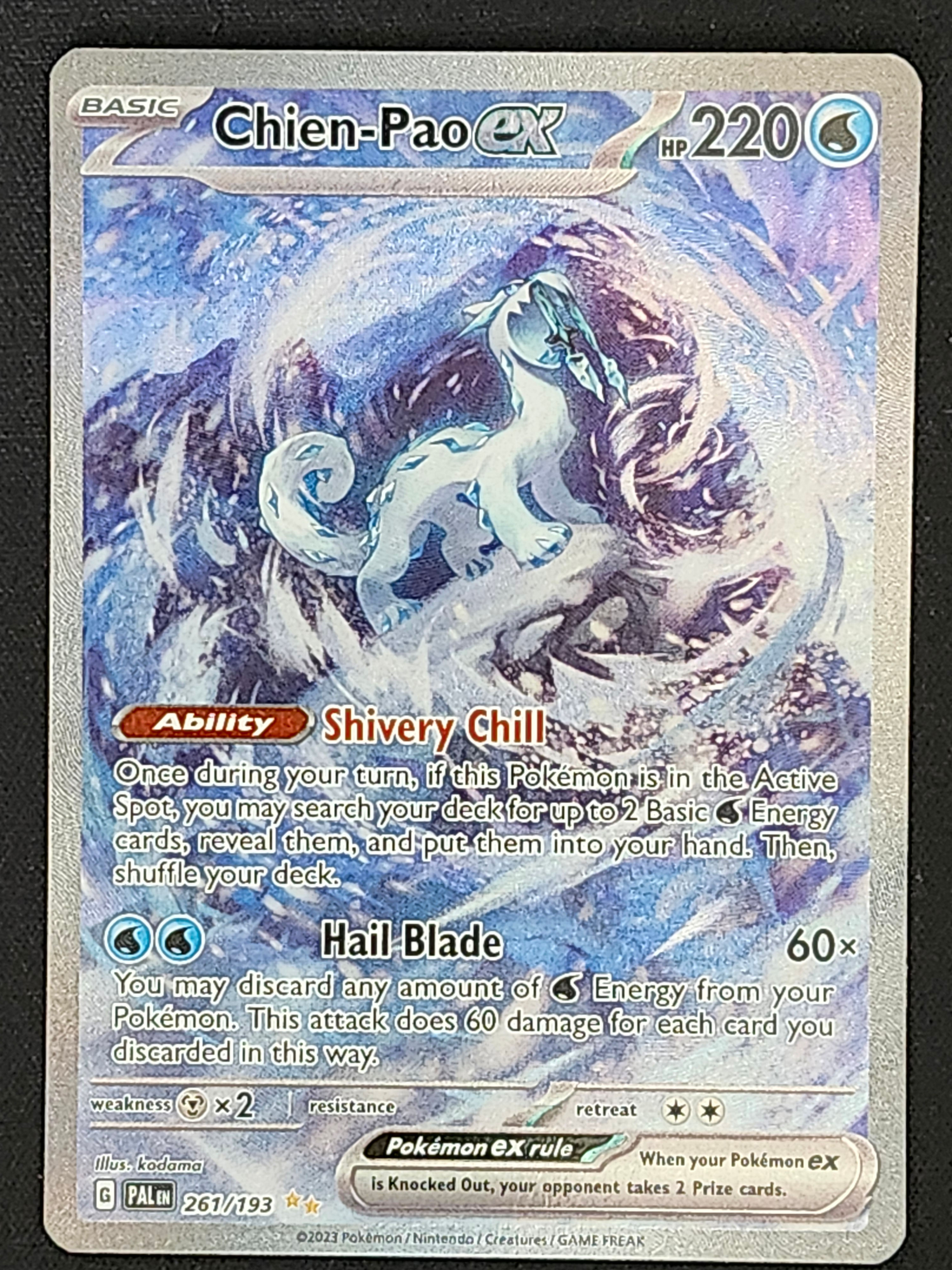 Pokemon Chien-Pao ex 261/193 Paldea Evolved PAL