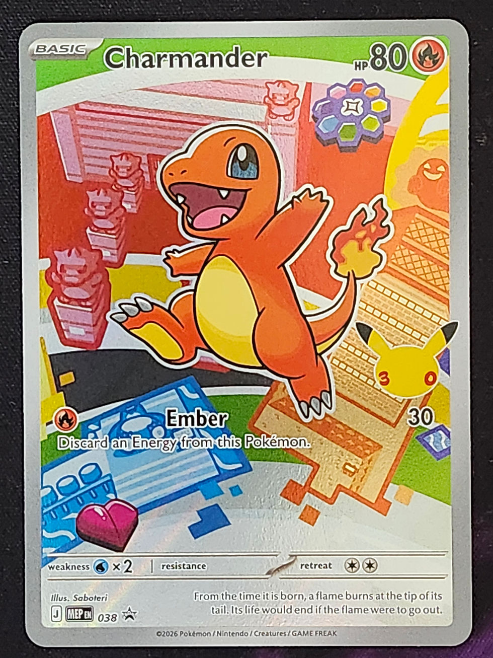 Thumbnail: Pokemon Charmander 038 Black Star Promo MEP