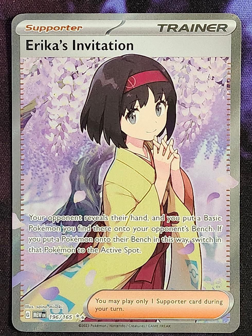 Thumbnail: Pokemon 151 Erika's Invitation 196/165 MEW
