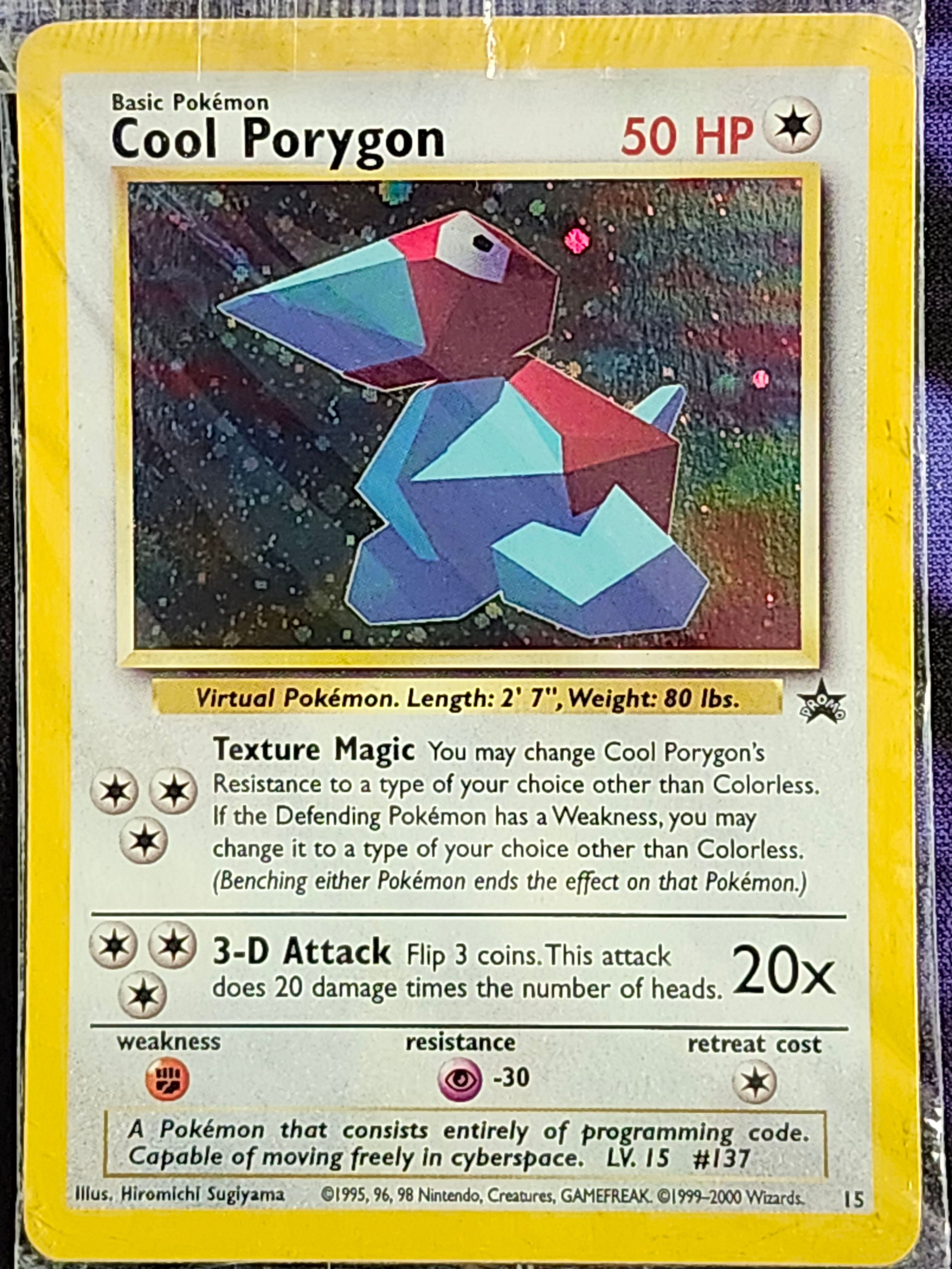 Pokemon Cool Porygon 15 SEALED Black Star Promo