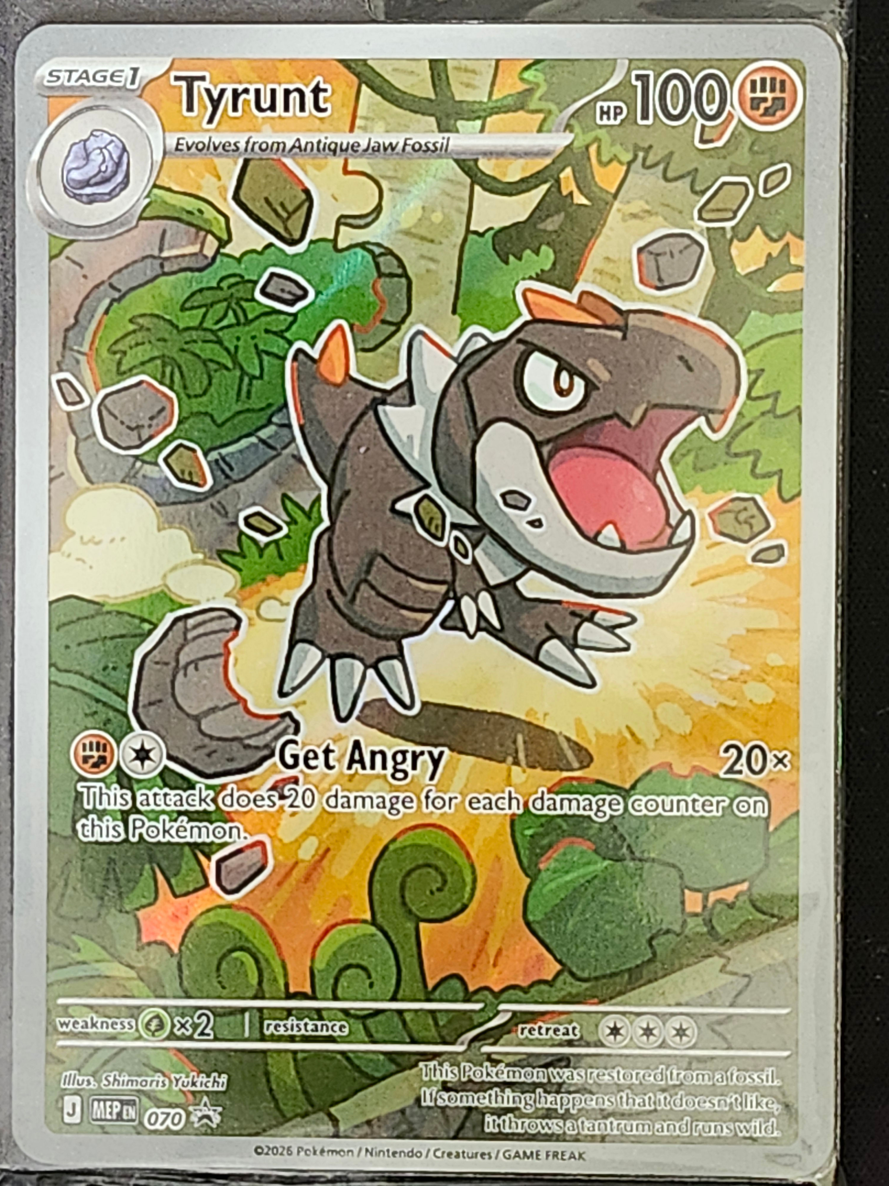 Pokemon Tyrunt 070 Black Star Promo & Dividers MEP