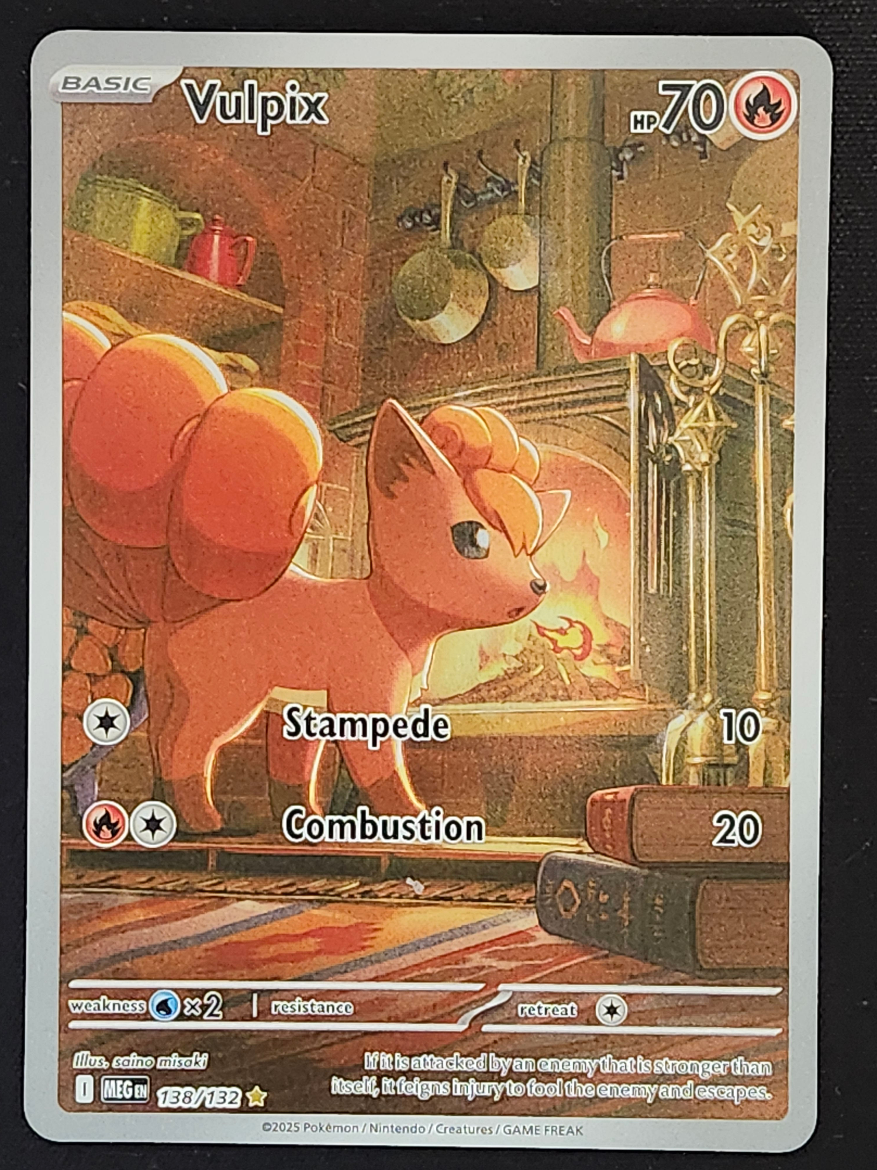 Pokemon Vulpix 138/132 Mega Evolution Base MEG