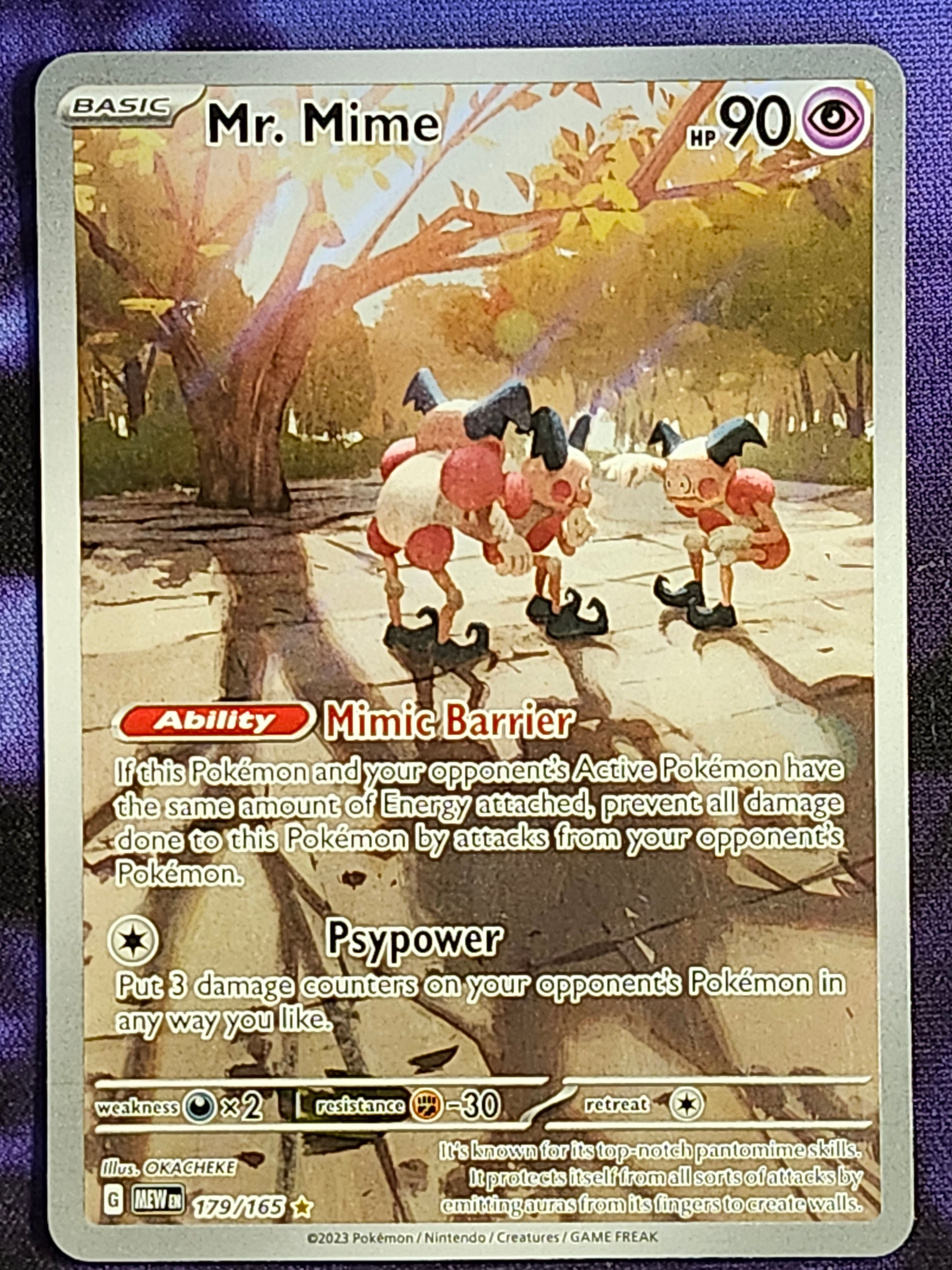 Pokemon Mr. Mime 179/165 151 MEW