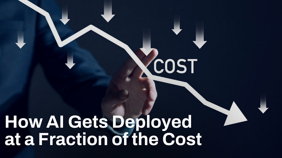 How AI Gets Deployed at a Fraction of the Cost
