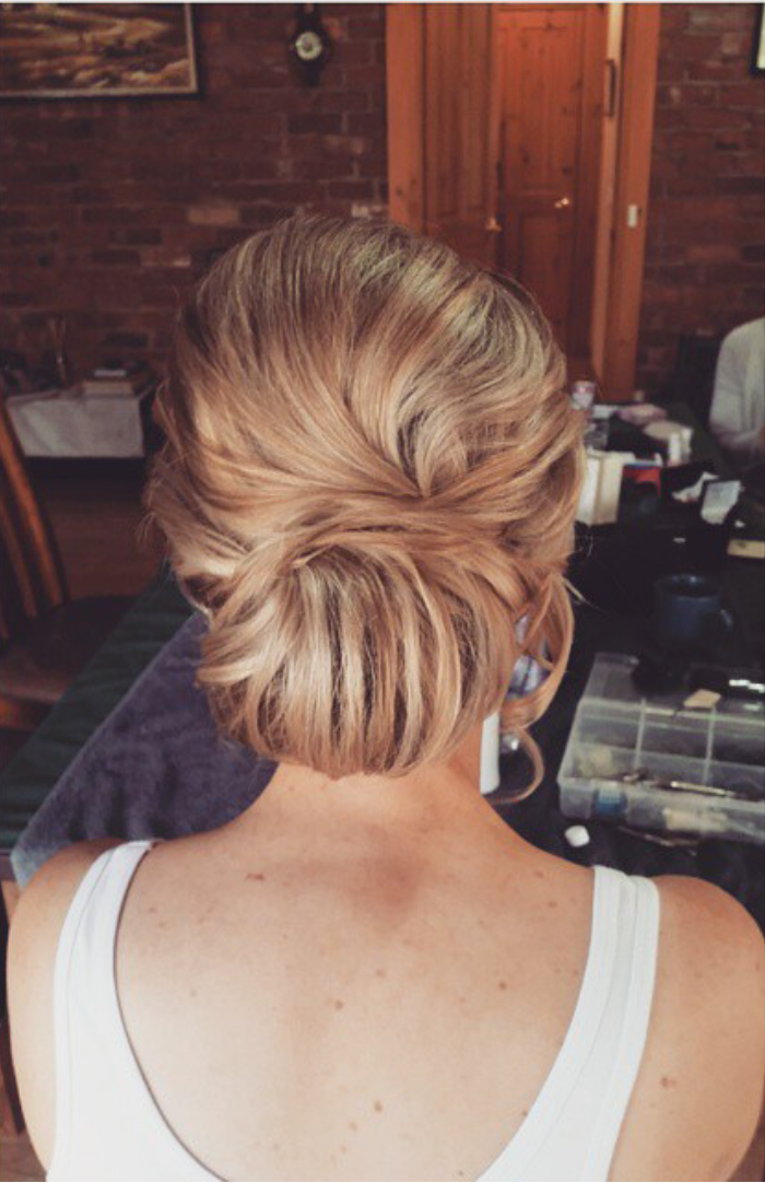 Textured Low Bun