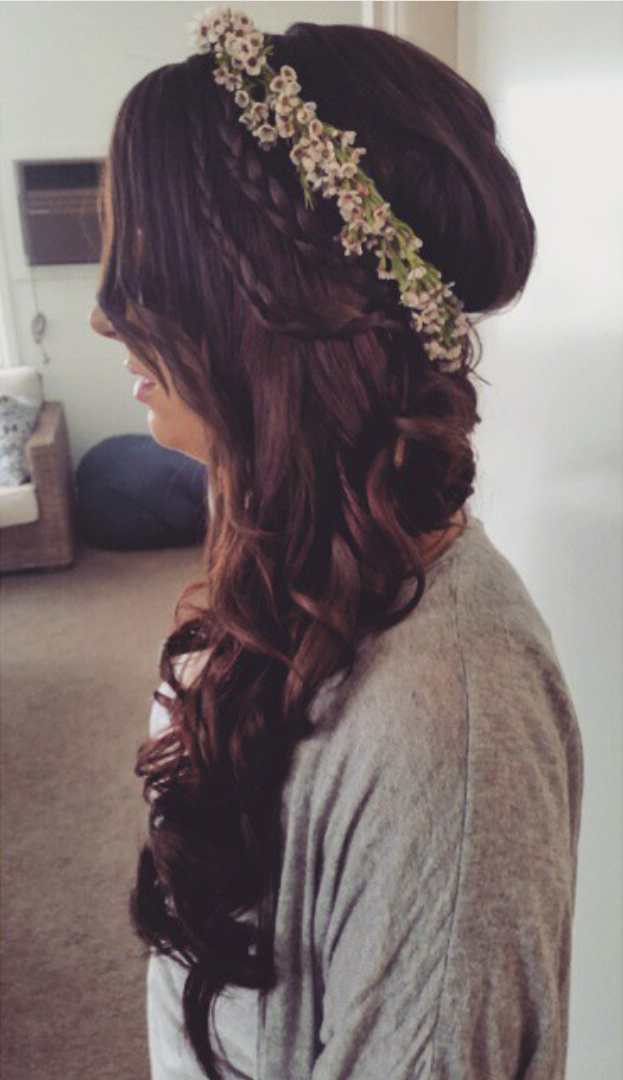 side braided curls
