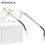 Thumbnail: FONEX Anti Blue Light Blocking Glasses Women Round Screwless Eyeglasses Ultralig
