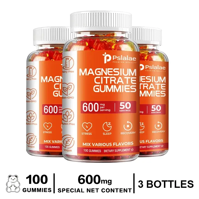 Thumbnail: Magnesium Citrate Supplement - Relieve Stress, Sleep Health, Support Heart, Bone