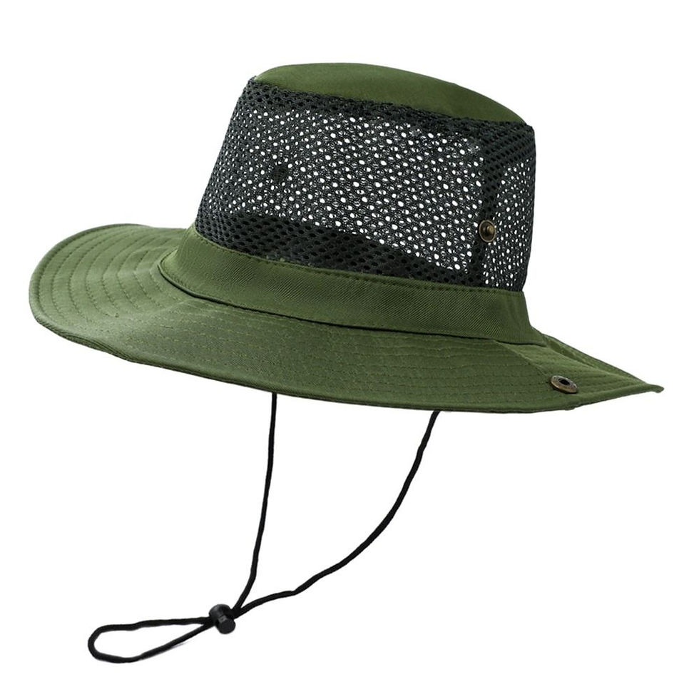 الصورة المصغرة: Breathable Camouflage Mesh Sun Protection Sun Visor Hat Bucket Hat Hiking Cap Su