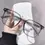 Thumbnail: Fashion Anti Blue Light Glasses Men Computer Women Eyeglass Fashion Optical Plai