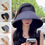 Thumbnail: Sun Hat for Women UV Protection Wide Brim Fisherman Hat Summer Outdoor Sports He