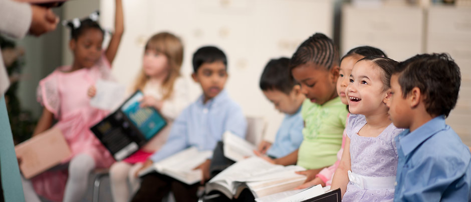Children Reading the Holy Bible