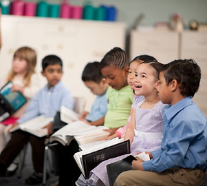 Children Reading the Holy Bible