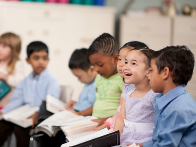 Children Reading the Holy Bible