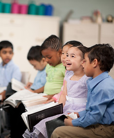 Children Reading the Holy Bible
