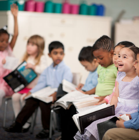 Children Reading the Holy Bible