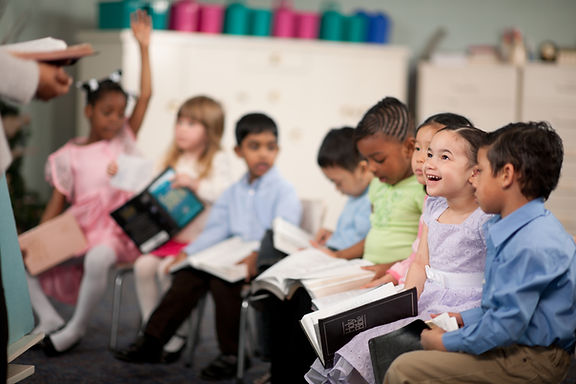 Children Reading the Holy Bible