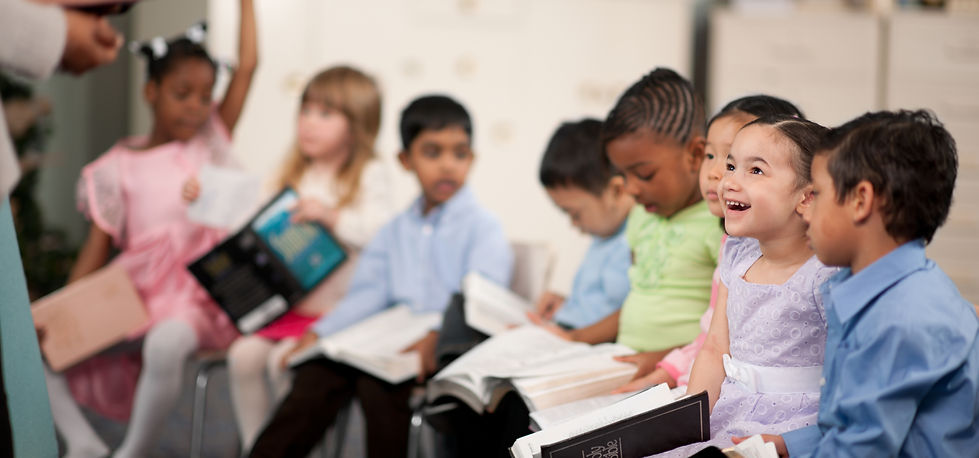 Children Reading the Holy Bible