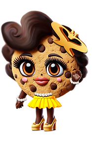 Ms Sweet Satty with Logo FINAL Barrette warm gold barrette and yellow dress.png