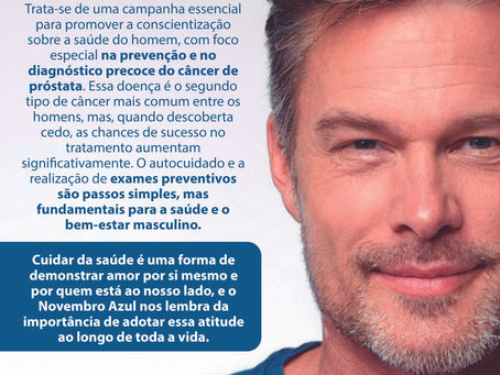 MÊS DE PREVENÇÃO AO CÂNCER DE PRÓSTATA