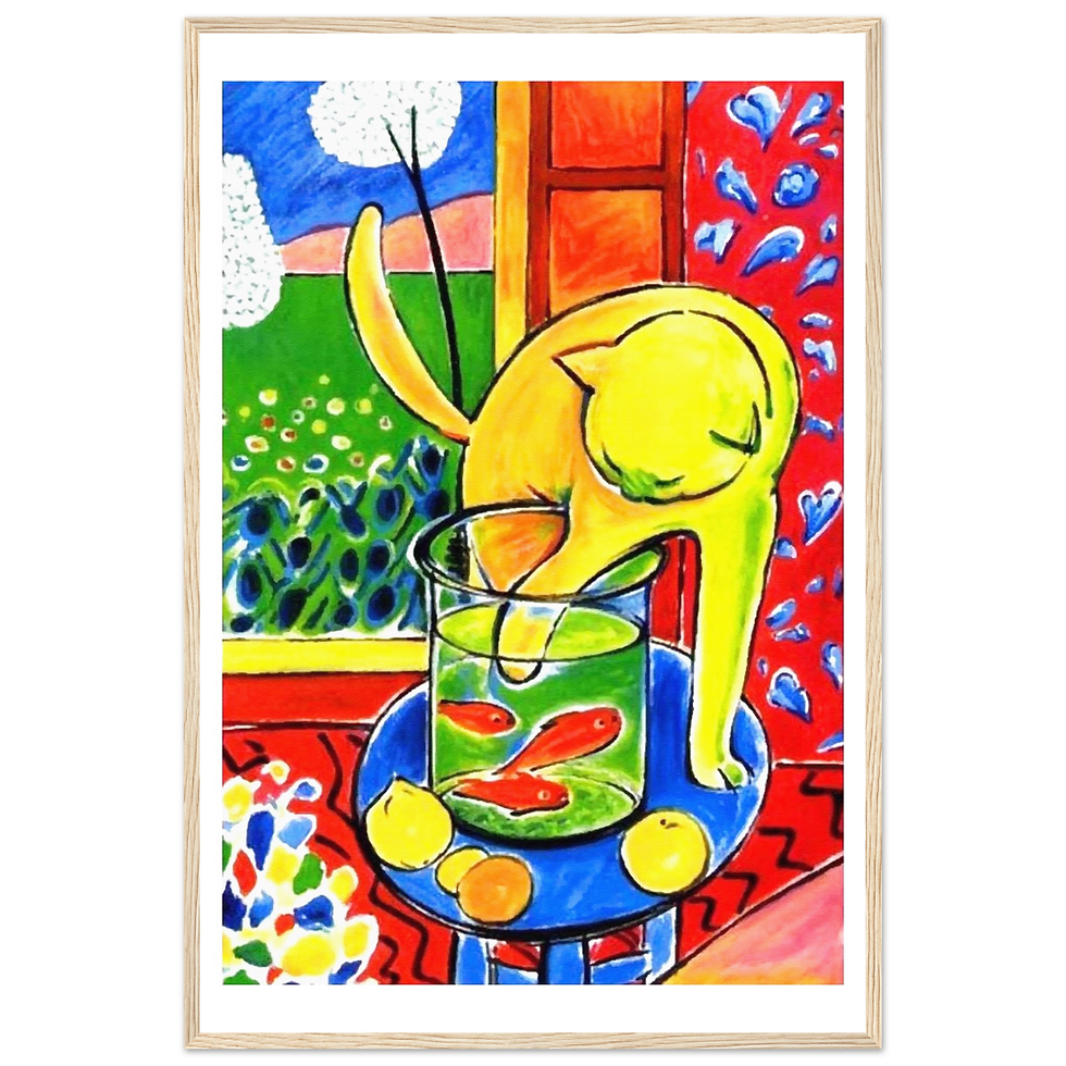 Thumbnail: Henri Matisse the Cat With Red Fishes 1914 Poster