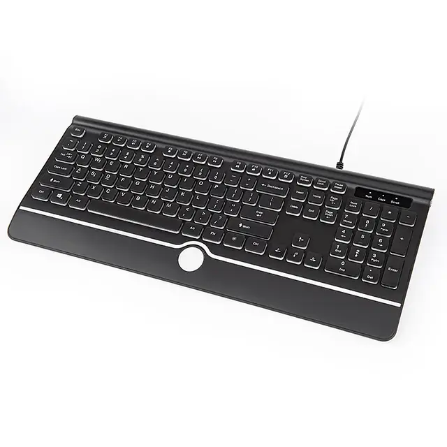 Miniatura: Teclado Gamer Weibo Color Negro Con Luz Rgb