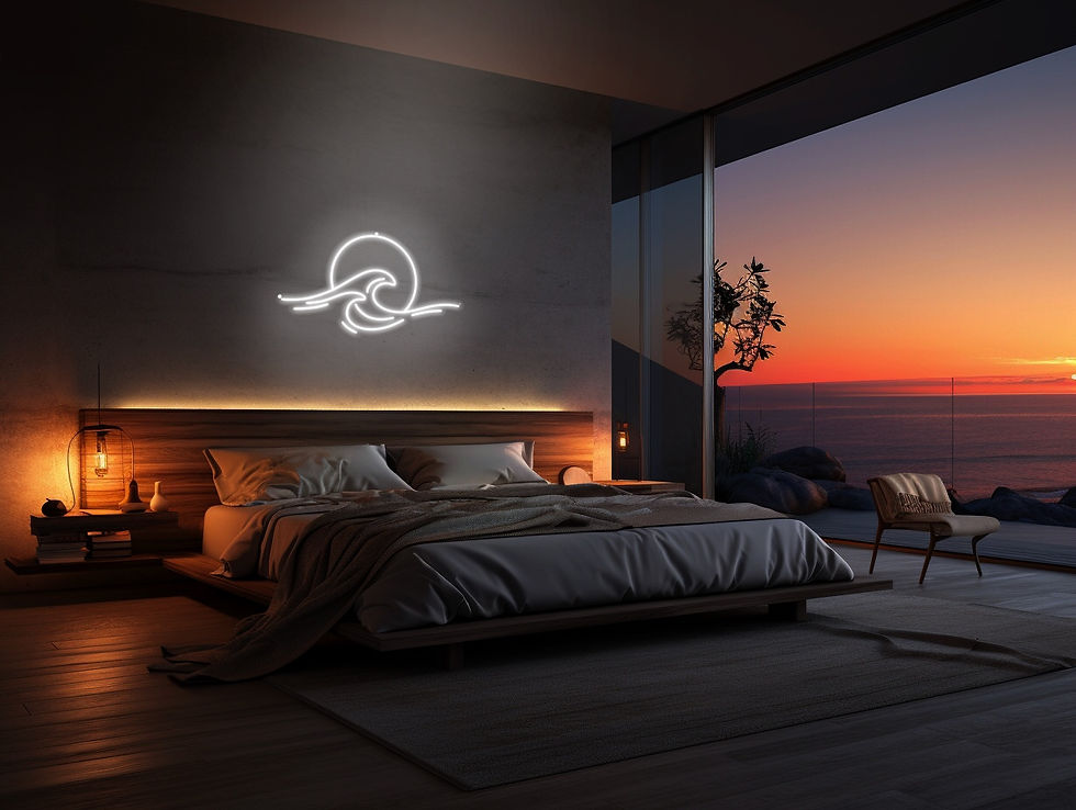 Miniatură: Waves - Illuminated Led Neon Sign