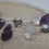 Thumbnail: Semi precious stone bracelet: Amethyst and Freshwater Pearl