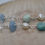 Thumbnail: semi precious stone bracelet: Freshwater pearl and Chinese Amazonite